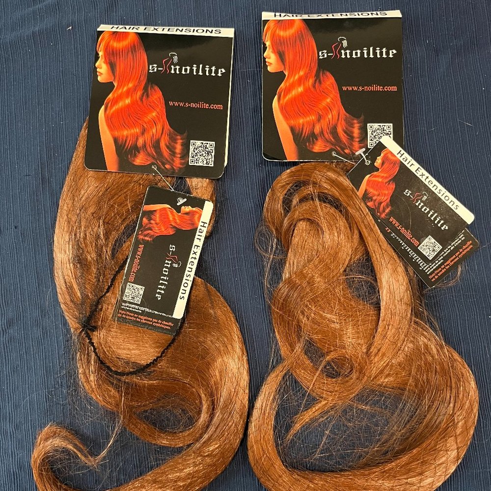 2 New, unused S-noilite 18" Hair Extensions